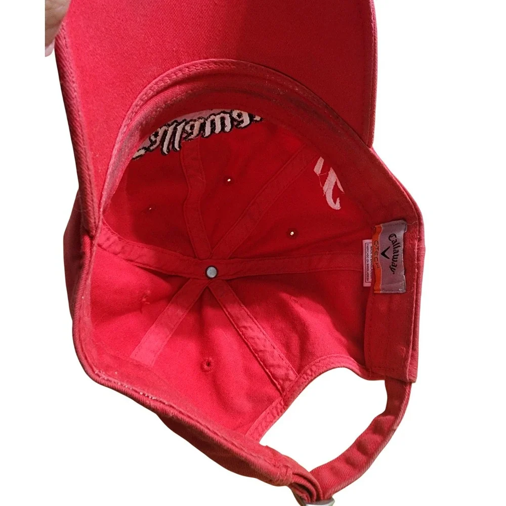 Callaway Golf Hat Red Adjustable C-Tech US Food Service Logo Embroidered Men Cap - Picture 5 of 5